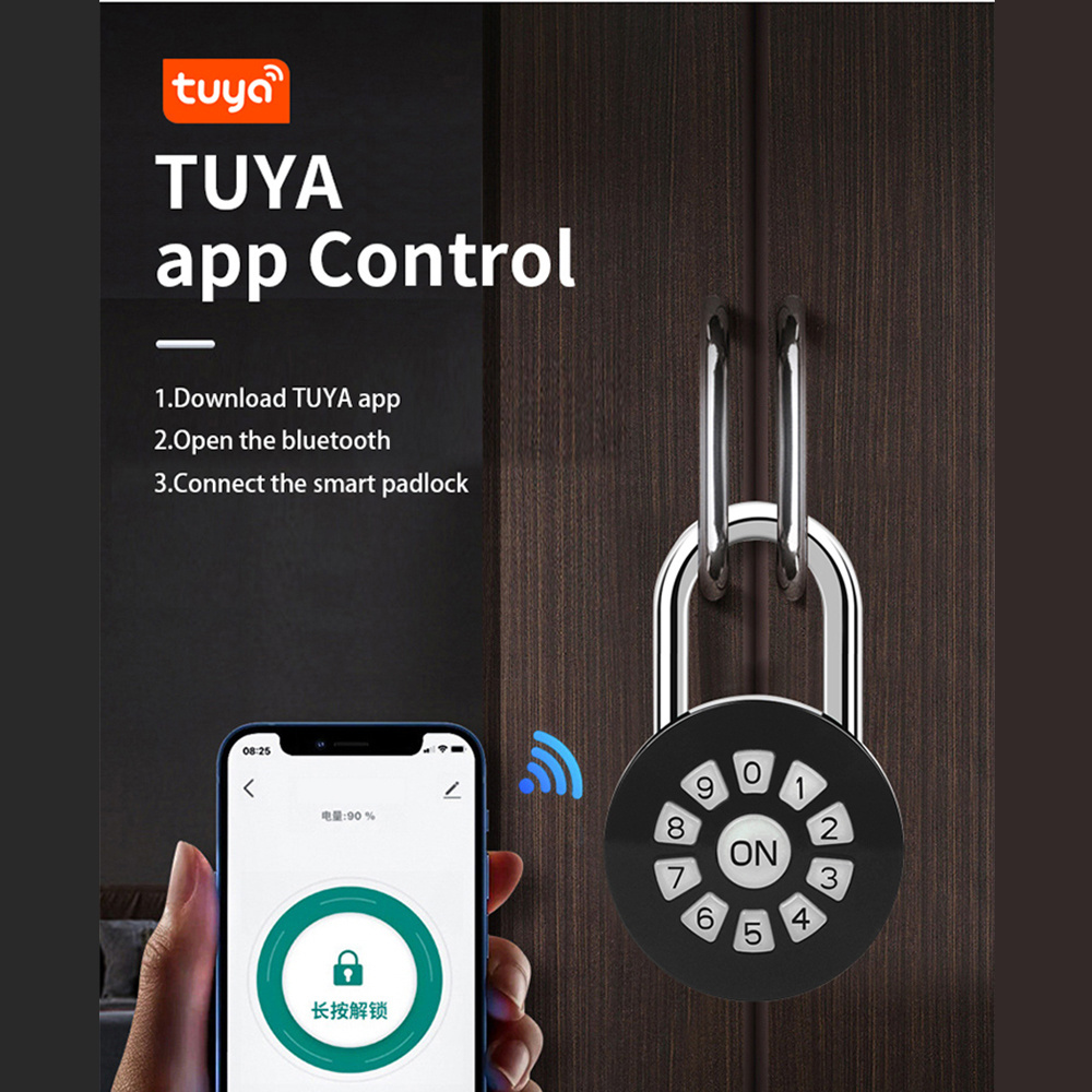 Multifunction Padlock Electronic Anti-theft Padlock Smart padlock with TUYA LOCK App