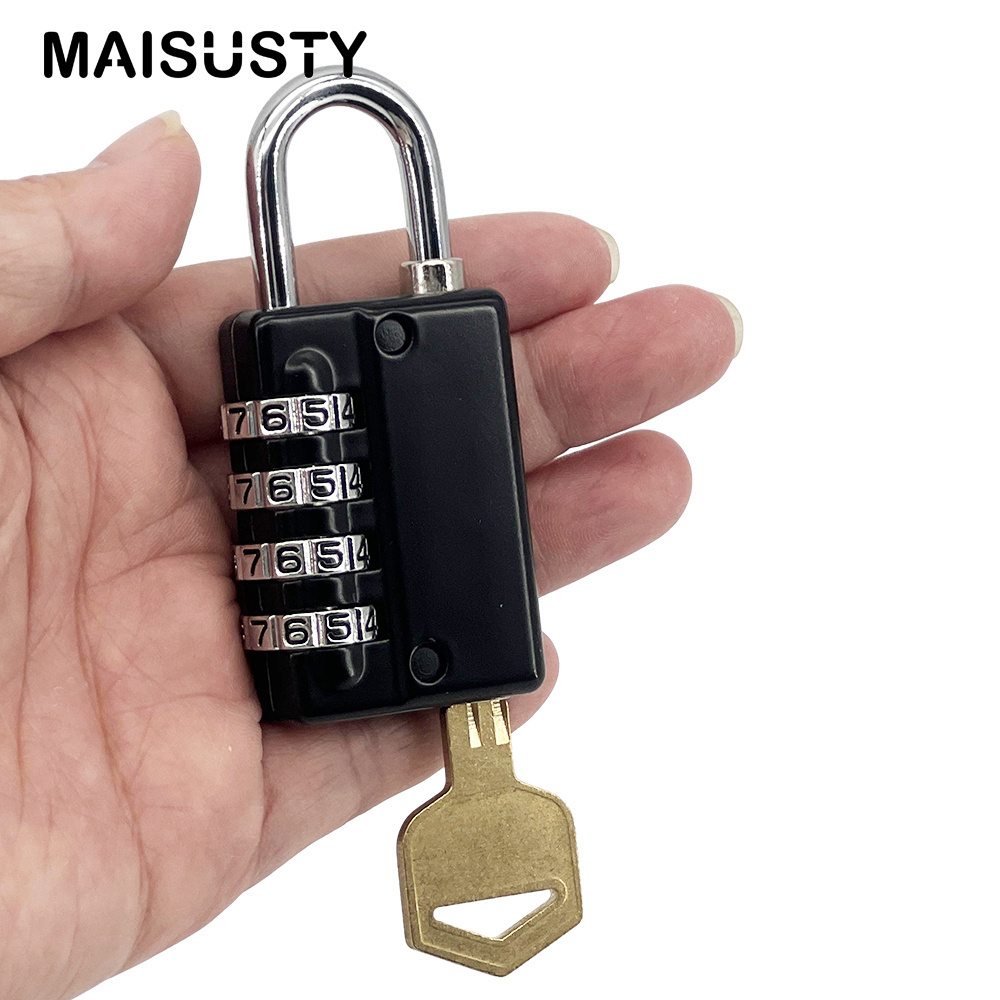 Custom Logo Safety 4 Dial Combination Lock With Master Key