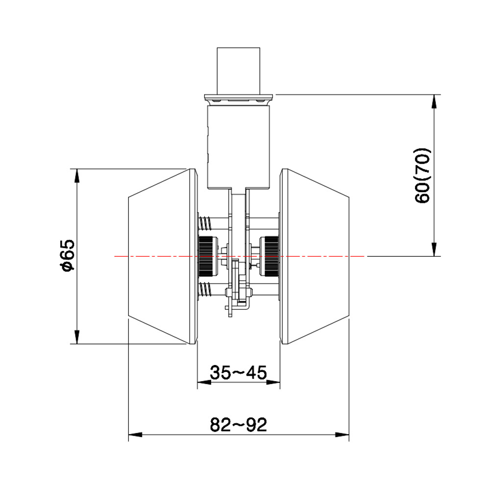 Quality Deadbolt Stainless Steel Escutcheon on Both Sides with Keyed on Both Interior and Exterior Sides