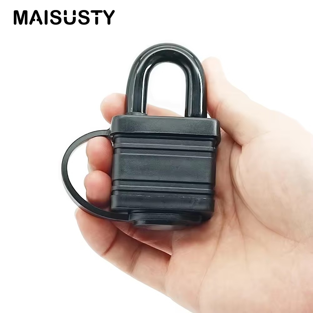 High-performance Weather Resistant CoveredSteel Pad Lock 2pcs Keys 40mm Laminated Padlock For Meter Box Garage