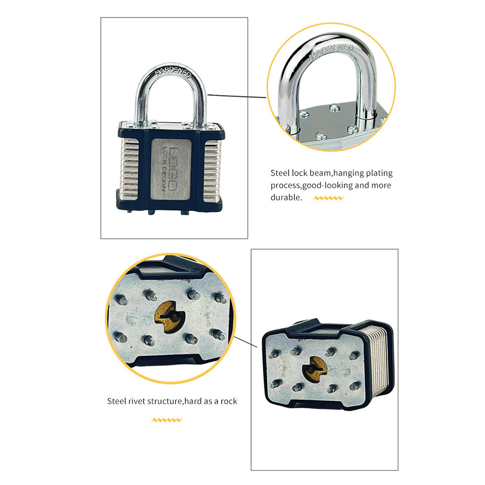 New Arrival Anti-theft Padlock Wholesale Factory Price 45mm Hardened Steel High Security Prying-resistant Padlock