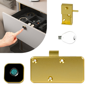 Smart Fingerprint Cabinet Locks Electronic Biometric Furniture Wardrobe Furniture Zinc Alloy Finger Print Drawer Locks