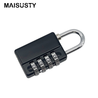 Travel Safety Code Locks Combination Padlock 4 Digit Password Lock with Master Key