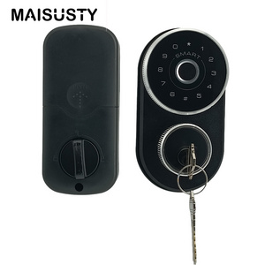 Key Smart Door Lock Electronic Main Lock Digital Fingerprint Rim Door Lock Smart Deadbolt