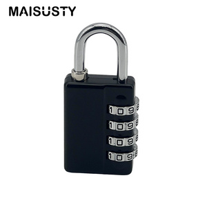 Door Luggage Safety Gym 4 digit Combination Lock Zinc Alloy combination Padlock With Master Key