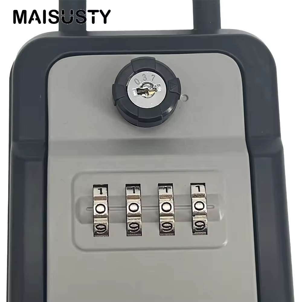 Wall Mounted Waterproof Lock Storage Box Key 4-Digit Safe Wall Lockbox Hide Security Digital Combination Key Lock Box