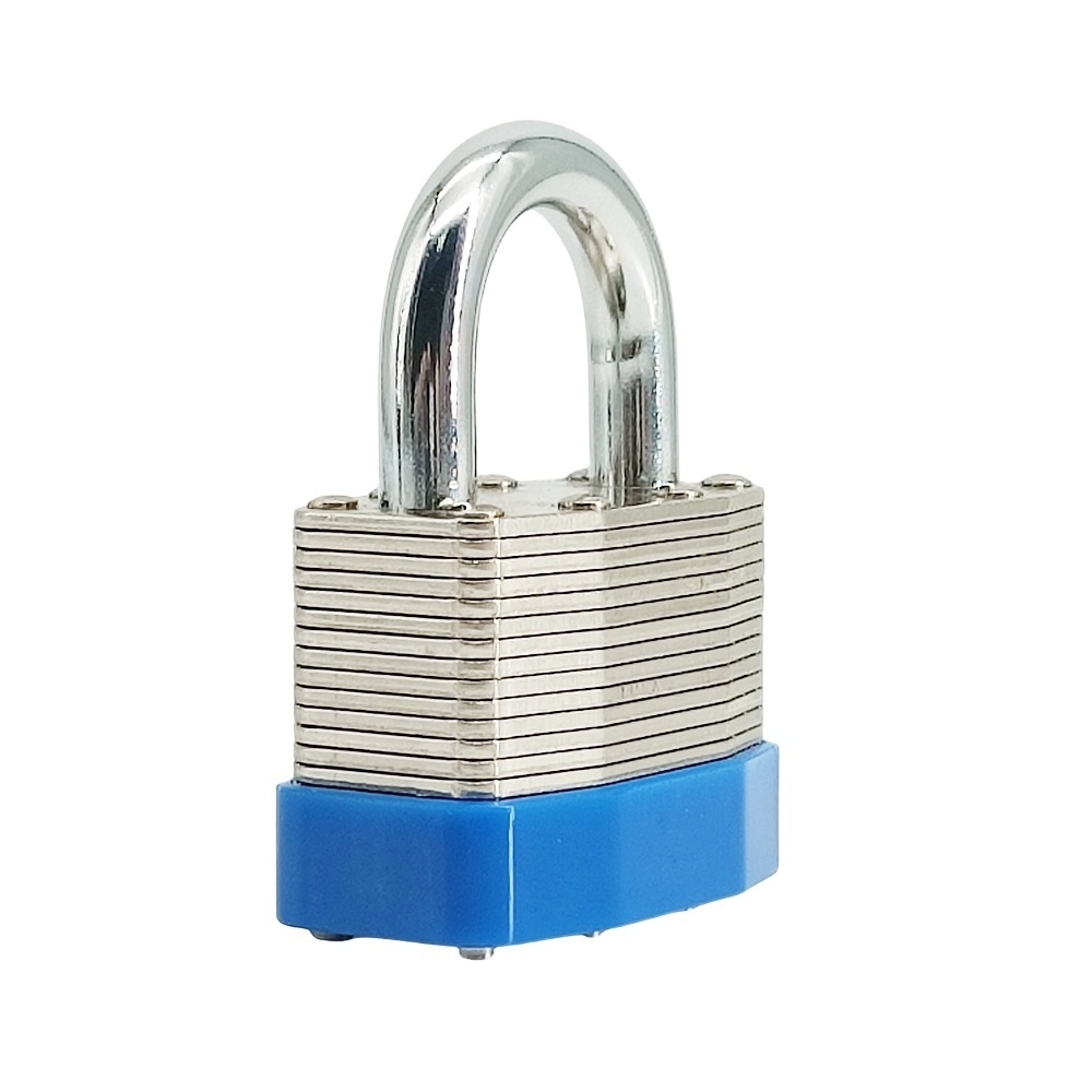 Heavy Durty OEM ODM Durable Key Alike 4 Digital Code Keyless Iron Steel Long Shackle 40 50mm Laminated Combination Padlock