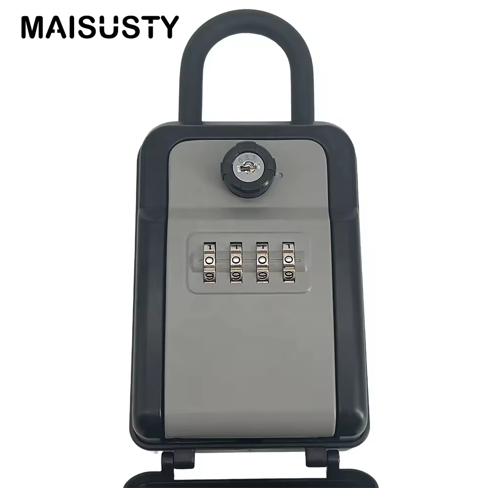 Wall Mounted Waterproof Lock Storage Box Key 4-Digit Safe Wall Lockbox Hide Security Digital Combination Key Lock Box