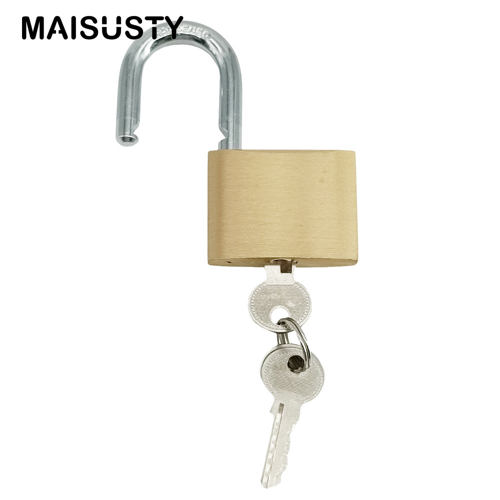 High Quality Safety 20/25/32/38/50/60mm Bulk Padlock Copper Bronze Padlocks Thick Padlock With Keys