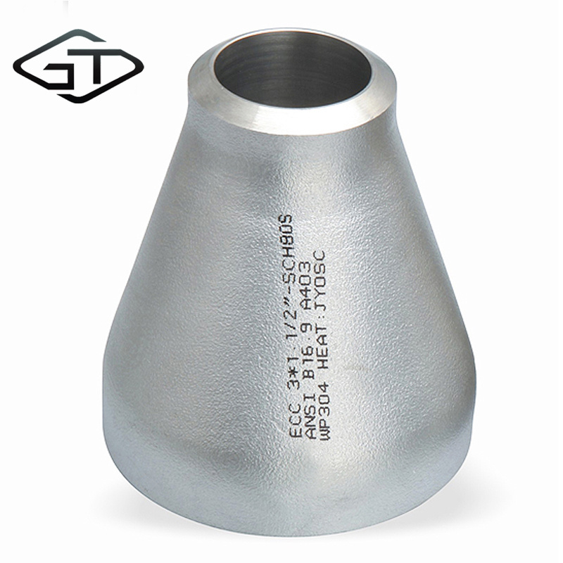 welded butt a234 wpb sch 40 304 304l 316l 2205 2507 904l stainless steel pipe fitting concentric eccentric reducer for petroleum