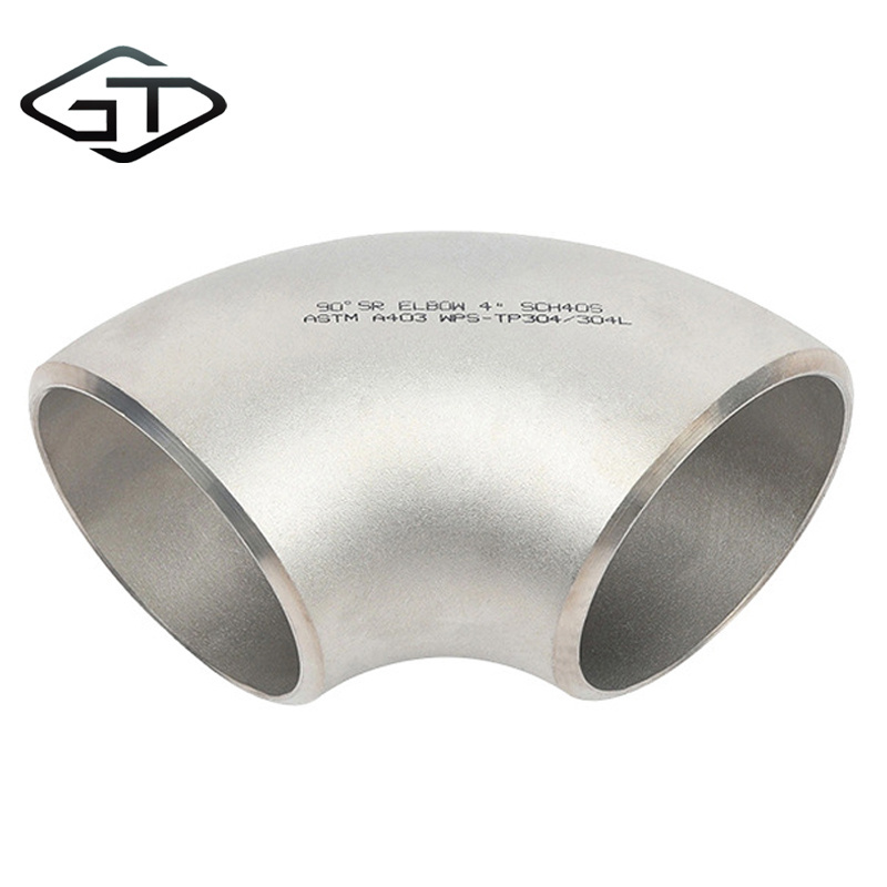 sa105m carbon steel 304 316l 904l stainless steel butt weld pipe fittings lr seamless elbow 90 degree 32mm 76mm for shipbuilding