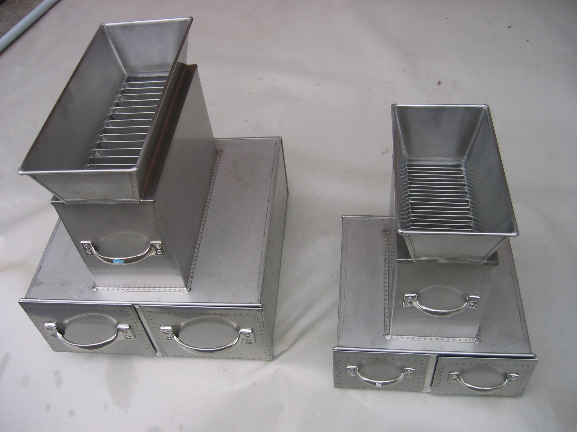 Lab Stainless Steel Riffle Sample Splitter Box For Sampling