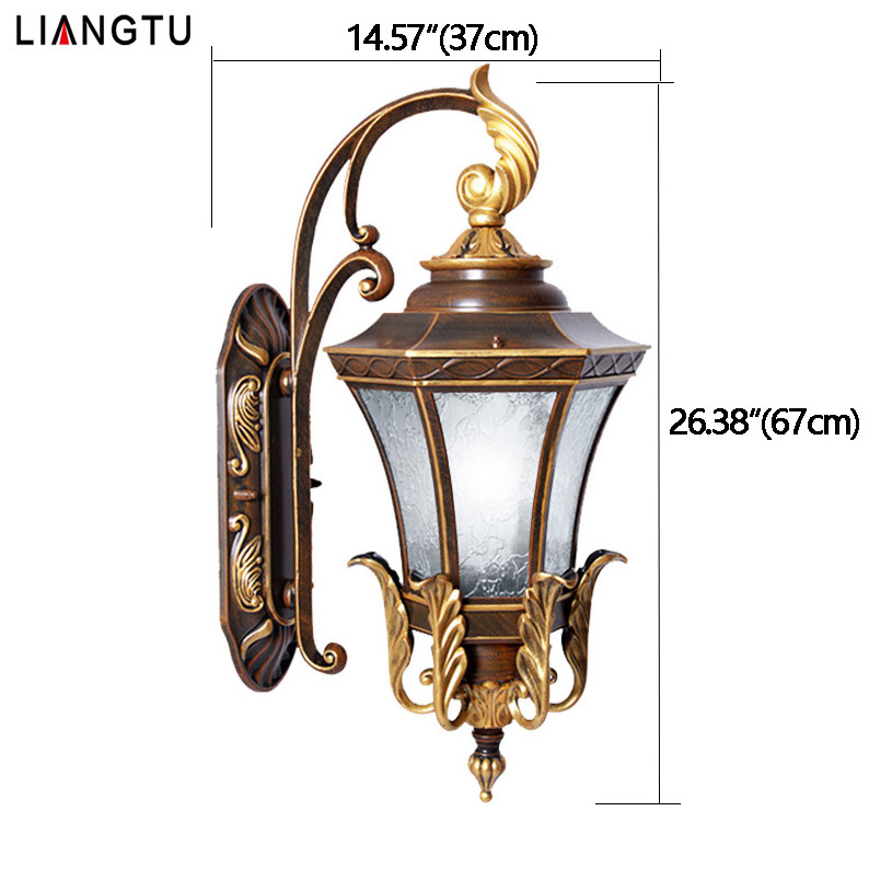 LIANGTU Exterior Wall Sconce Outdoor Waterproof IP65 Outdoor Wall Light Led Aluminum Outdoor Garden Corridor Wall Lamps