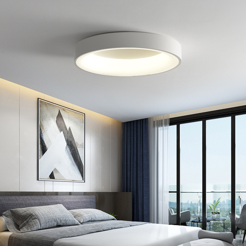 modern flush mounted ceil Lighting Living Room Indoor LED Ceiling Light smart fancy fixtures shade steel bronze