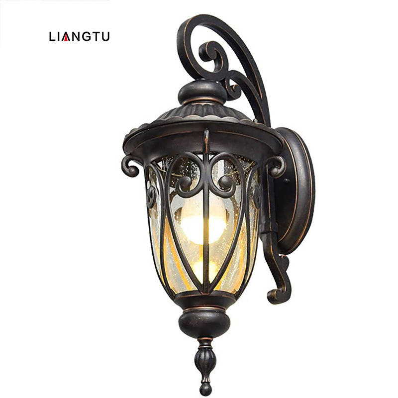 Antique Bronze die cast Aluminum decorative lighting 27 Inch  IP65 Waterproof Outdoor Porch Light  Wall Lantern Light