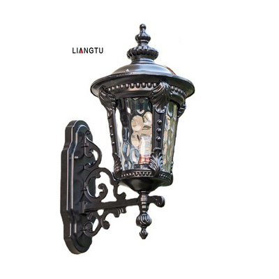 Retro Bronze Exterior Wall Lantern E27 AC 85-265V Waterproof Wall Lamp Porch Light Outdoor Balcony Lamp