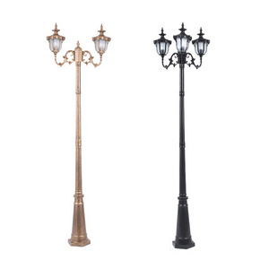 European Classic Street Lamp Post Garden Lights Residential Landscape Road Outdoor Lighting Garden  LED lights