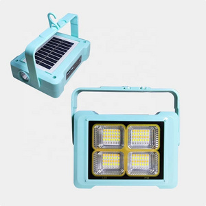 ABS IP66 solar floodlight portable led Emergency rechargeable lamp Hanging camping light