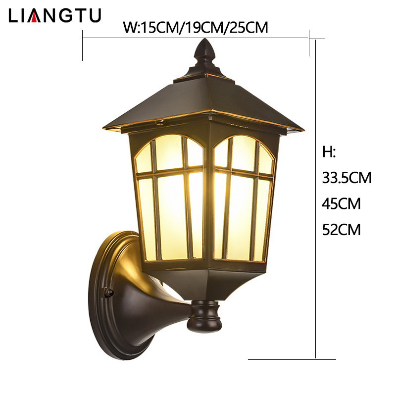 Retro style high quality aluminum garden wall sconce outdoor landscape lighting LED wall sconce  wall light outdoor