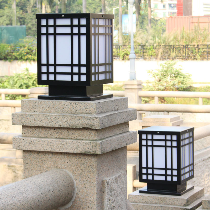 Classic simple style outdoor column lamp gate pillar lights Hotels Apartments Courtyards  LED lights