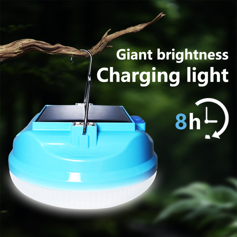 solar-powered usb rechargeable de camping lamps outdoor lighting lantern nocturnal emergency night fishing hanging lighting lamp