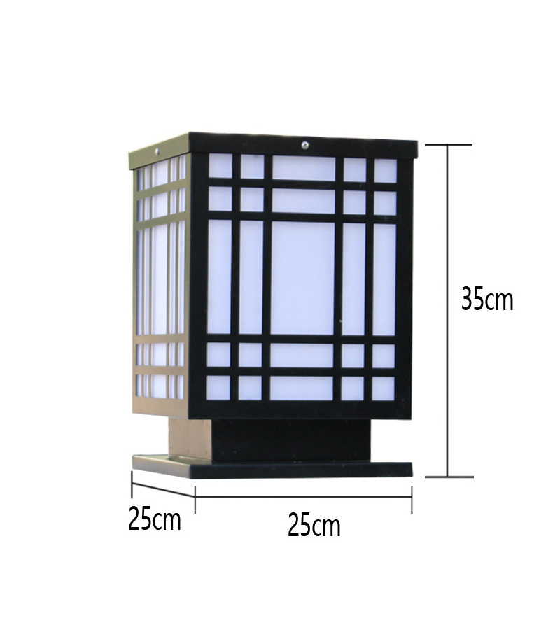 Classic simple style outdoor column lamp gate pillar lights Hotels Apartments Courtyards  LED lights