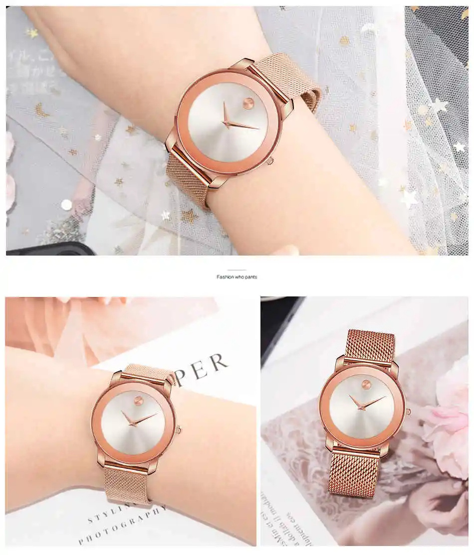 WWOOR 8889 2024 hot sale new beautiful female lady women quartz cheap watch Stainless steel band water resist in cheap watches