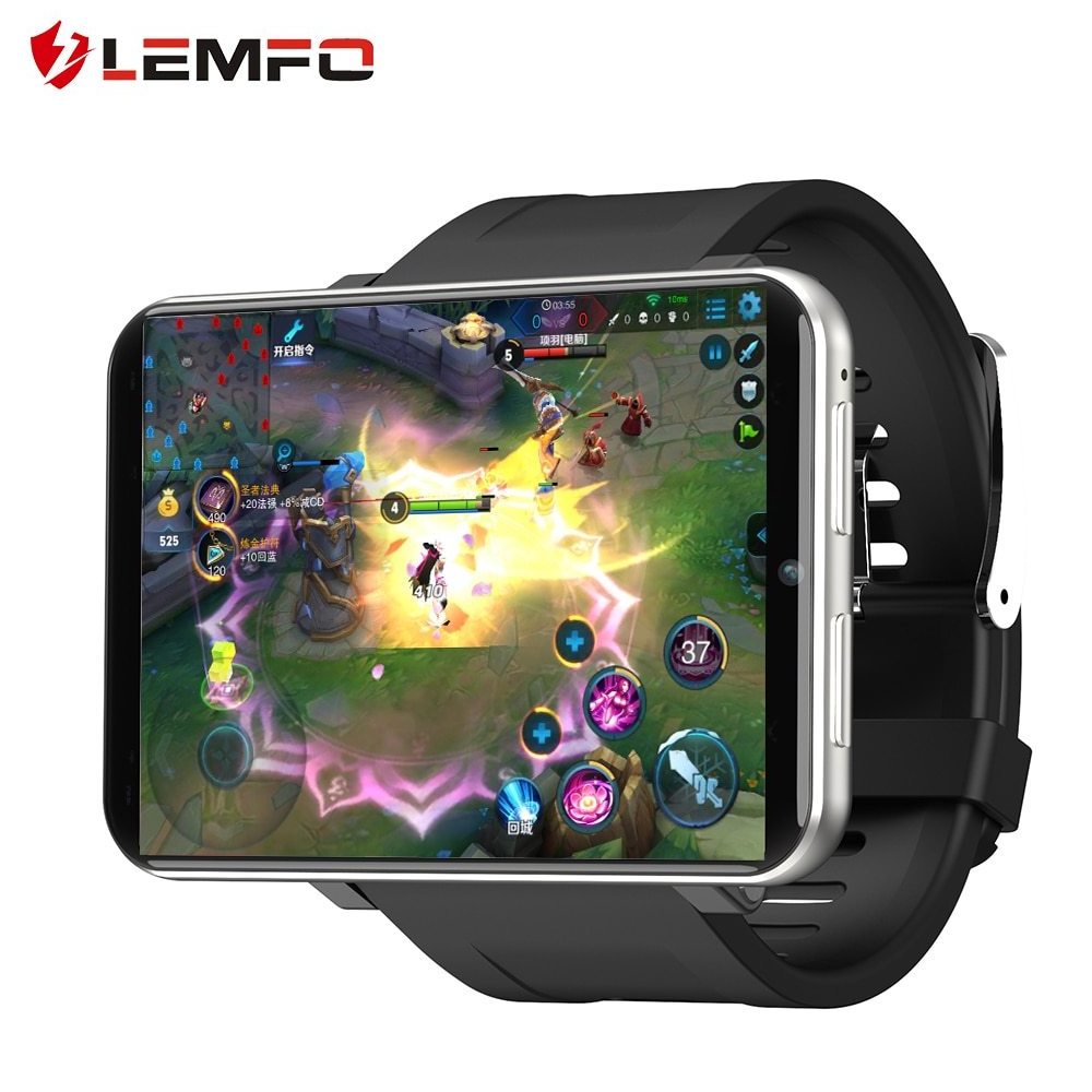 LEMFO LEMT 4G 2024 GPS lem t Smart Watch Android 7.1 3GB 32GB 5MP Camera 480*640 Resolution 2700mah Battery mens Smartwatch Men