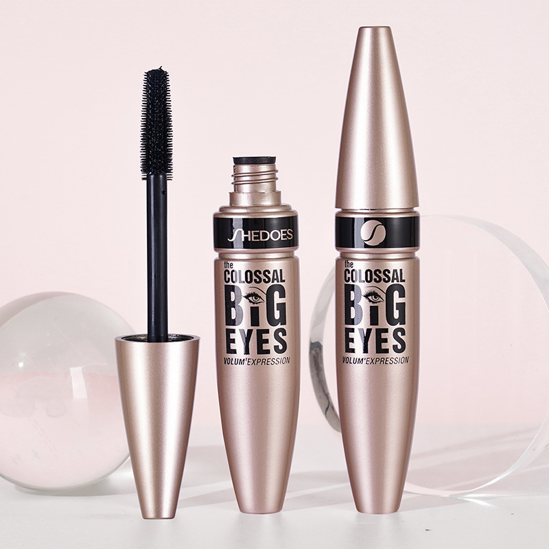 Lengthening Rose Gold Tube 24 Pieces Per Box Black Mascara Long-lasting Smudge-free Waterproof Mascara For Beauty