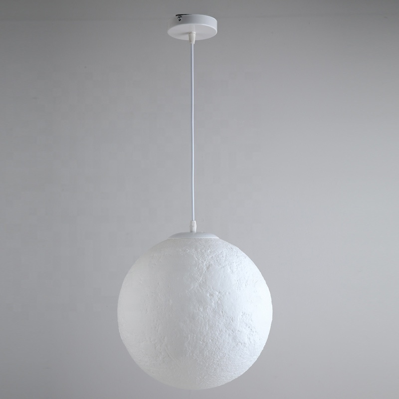 Home Decorate Moon Pendant Lamp 3D Printing Ceiling moon Light loft globe artistic Chandelier Pendant light