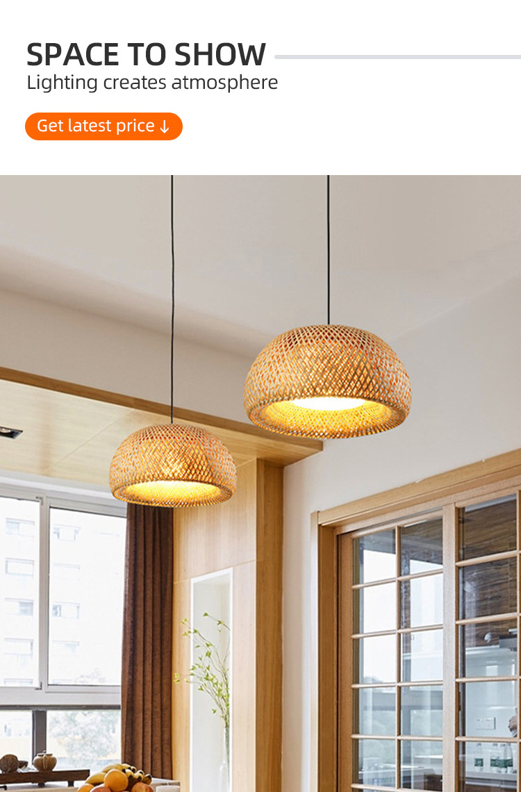 Nordic designer kitchen dining room home decor lighting pendant hanging ceiling light modern rattan led pendant light