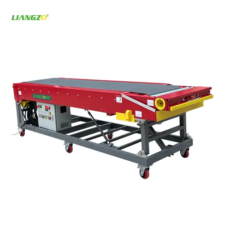 LIANGZO Mobile Telescopic Belt Conveyor truck container loading and unloading conveyor for Sale