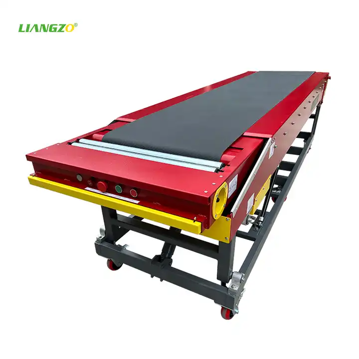 LIANGZO Mobile Telescopic Belt Conveyor truck container loading and unloading conveyor for Sale