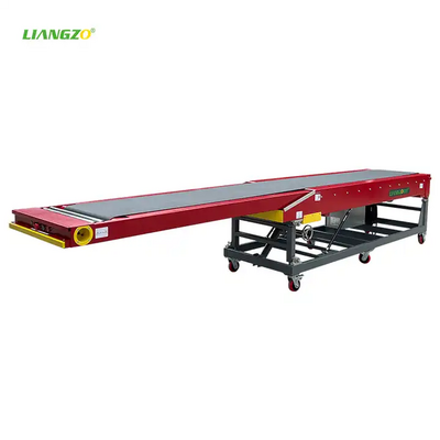 LIANGZO Mobile Telescopic Belt Conveyor truck container loading and unloading conveyor for Sale