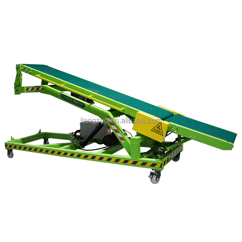 PVC Belt Mobile and Portable Flat Enclosed Small and Mini Belt conveyor Machine