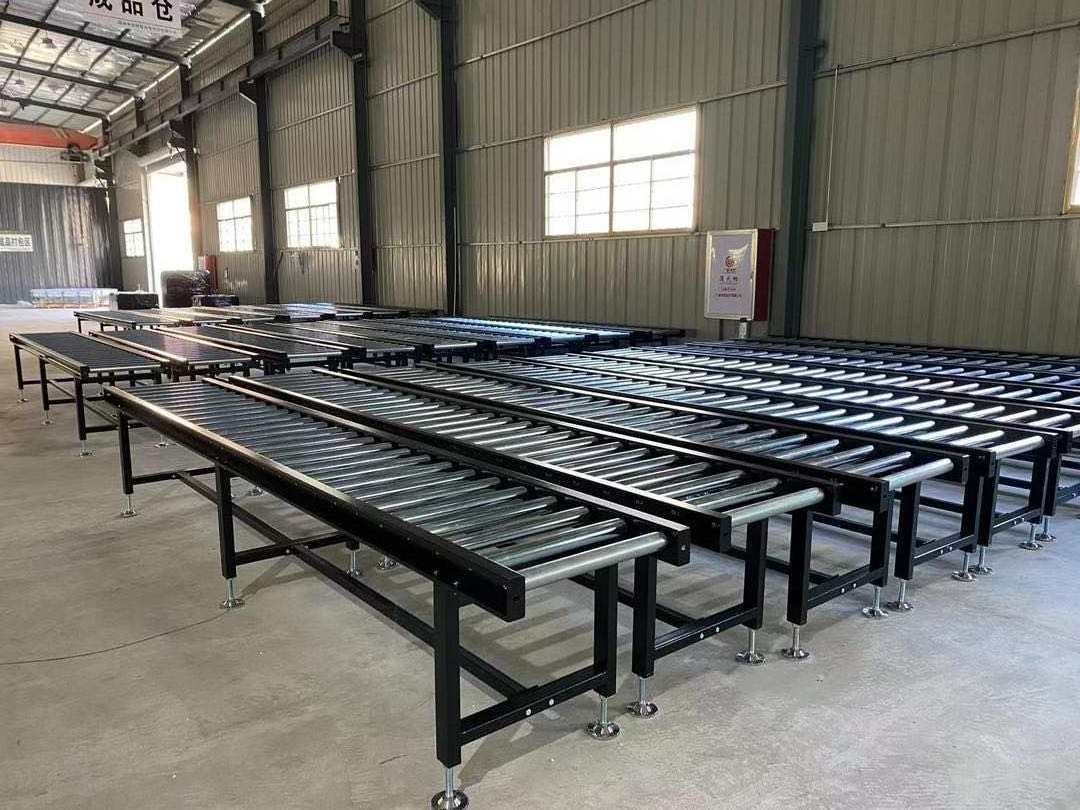 LIANGZO Good Price Manual Gravity Flexible Roller Conveyor for Carton Boxes Pallets Packing Line