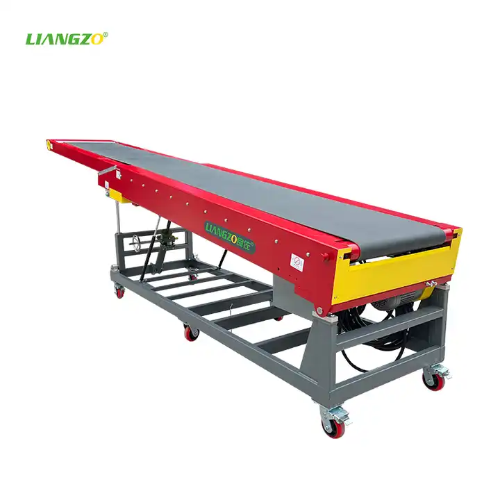 LIANGZO Mobile Telescopic Belt Conveyor truck container loading and unloading conveyor for Sale