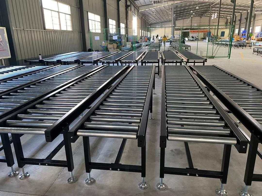 LIANGZO Good Price Manual Gravity Flexible Roller Conveyor for Carton Boxes Pallets Packing Line