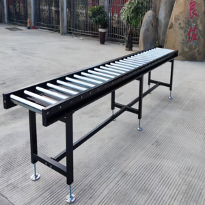 LIANGZO Good Price Manual Gravity Flexible Roller Conveyor for Carton Boxes Pallets Packing Line