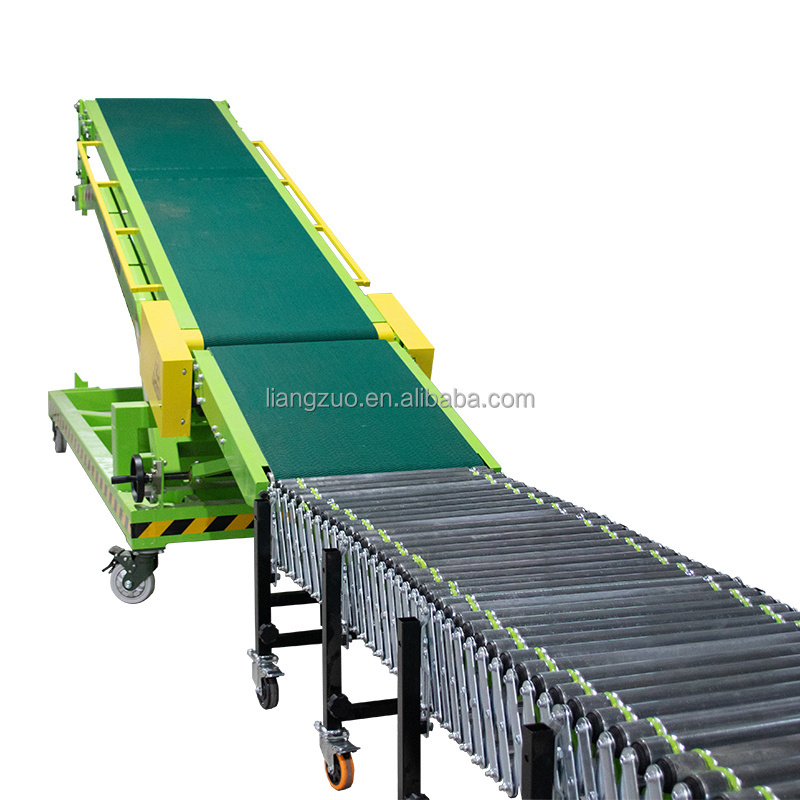 LIANGZO High Performance Container Loading and Unloading Machine Motorised Belt Conveyor