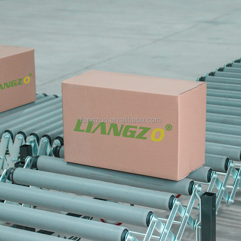 LIANGZO PVC Coated Poly-V  Roller Conveyor Anti-Slip for Bags Ramped Loading