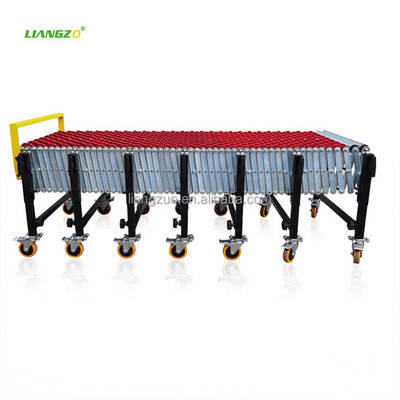 Gravity Flexible Expandable Manual Plastic Skate Wheel Roller Conveyor