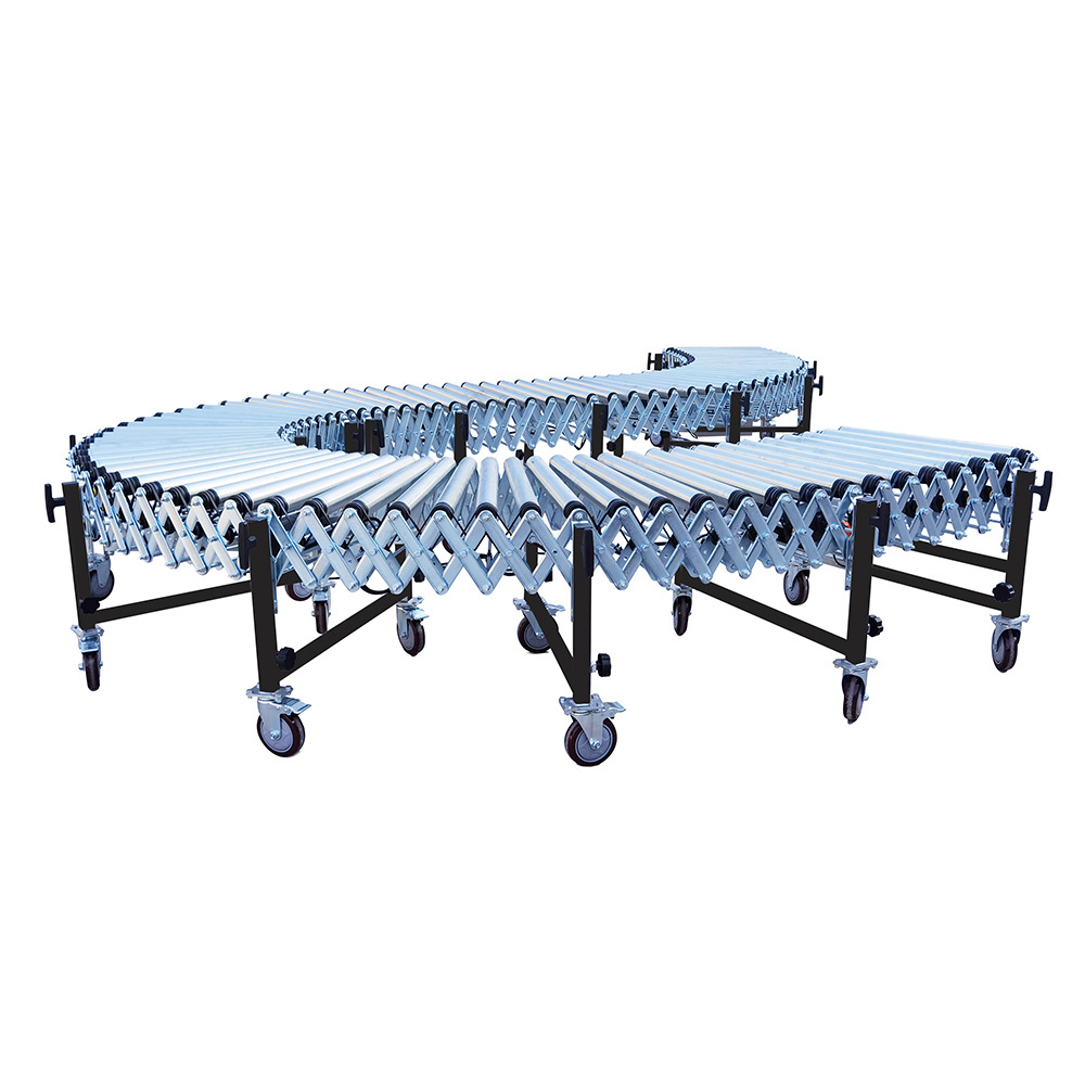 LIANGZO Automatic Expandable Powered Telescopic Flexible Roller Conveyor