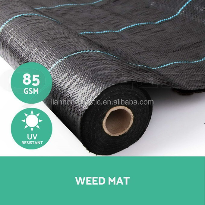 PP Woven cloth geotextile fabric to stop grass growing weed barrier and weed control cloth Garden ground cover anti-UV weed mat