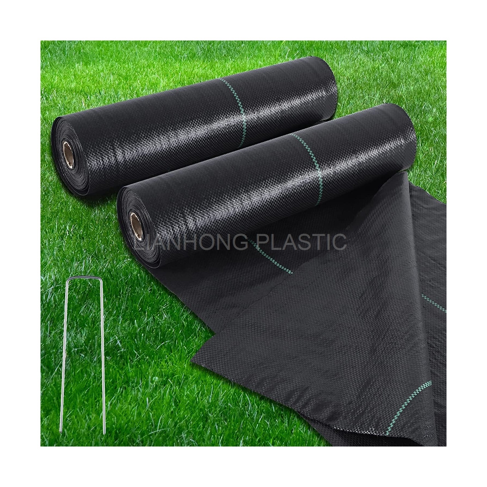 Factory wholesale best price weed barrier fabric lowes pp weed mate landscaping mats ground cover waterproof