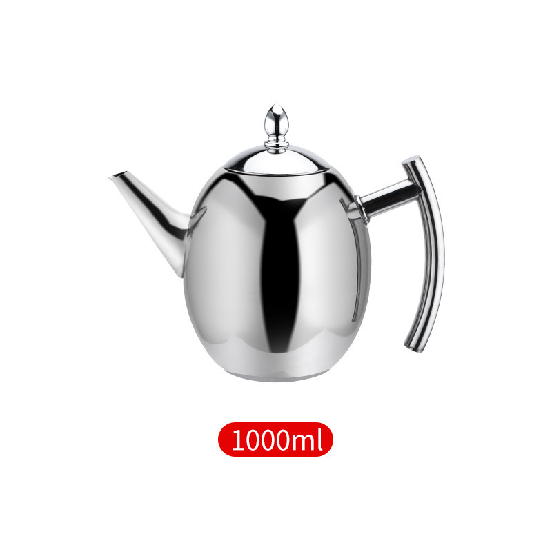 Silver Bead Pot 201 stainless steel boiling kettle 1.5L/1L tea pot  flat bottom Water Kettle coffee pot Support customization