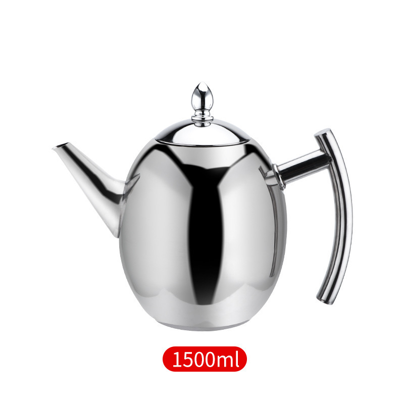 Silver Bead Pot 201 stainless steel boiling kettle 1.5L/1L tea pot  flat bottom Water Kettle coffee pot Support customization