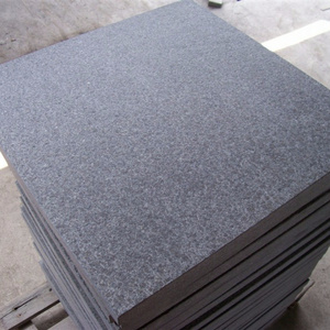 jet black granite old G684 black granite tiles 60x60 Flamed paver / Plate