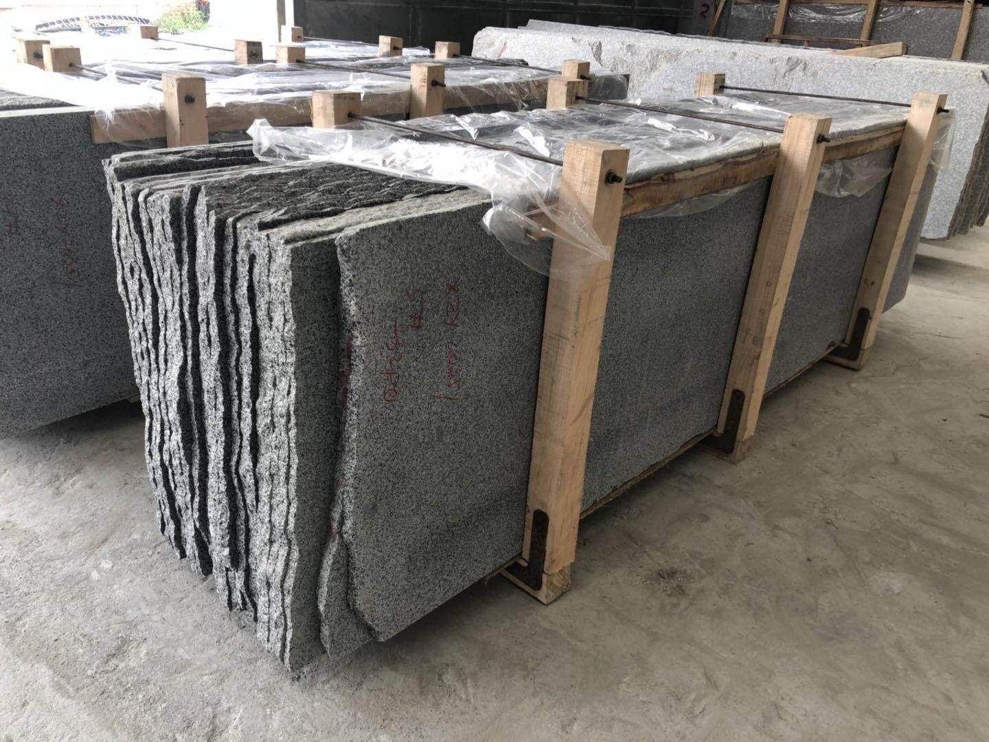 polished flamed grey granite G654  granite tiles 80x80 for israel market