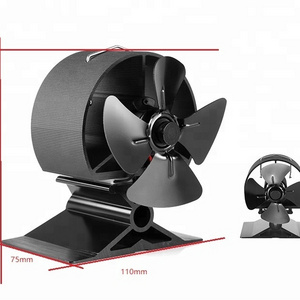 Indoor Other Home Heater Pellet Stove 4 Blades Mini Ecofan Pellet Heat Powered Stove Top Fan Fireplaces Sets Accessories